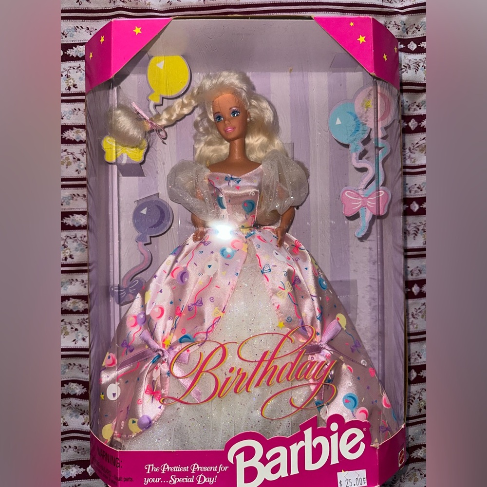 Barbie Birthday The Prettiest Present for You Doll 1996 Mattel 15998